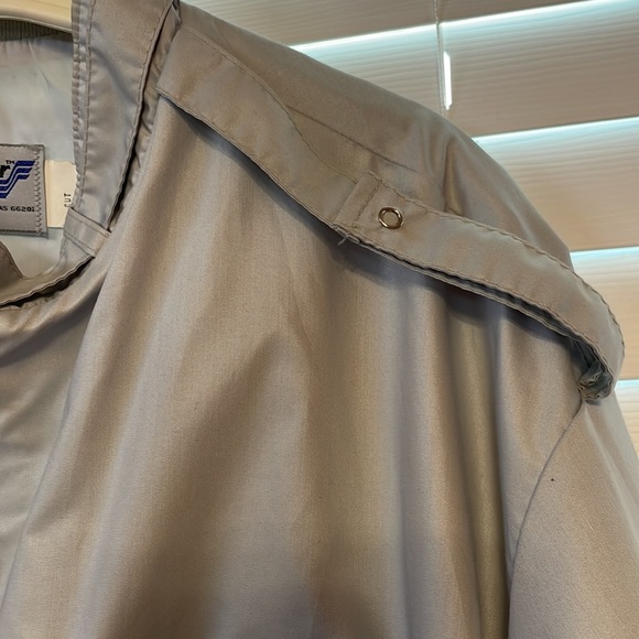 Vintage MOBIL OIL POLYURETHANE PLANT Grey Swingster WINDBREAKER JACKET XL! - Picture 7 of 12